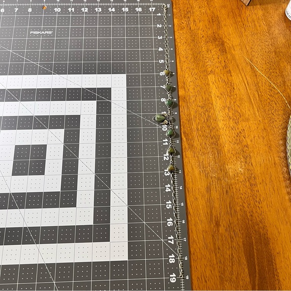 Kingman Turquoise Heart Station Necklace | 925 Sterling Silver - Picture 14 of 15